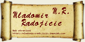 Mladomir Radojičić vizit kartica